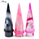 2pcs Acrylic Ear Taper Plug Kit Ear Expander Stretcher Set Piercing Jewelry