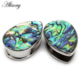 2pcs 6-16mm Stainless Steel Ear Expander Tunnels Plugs Gauges Earrings