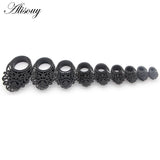 2pcs Stainless Steel Ear Plugs Dangle Piercing Gauges Expander Body Jewel