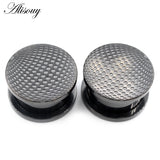 2pcs Stainless Steel Earth Ball Ear Tunnels Plugs Flesh Stretchers Gauges