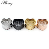 2pcs 8-25mm Stainless Steel Ear Tunnels Plugs Body Piercing Jewelry