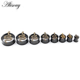 2pcs Vintage Snake Ear Tunnels Plugs Stretcher Gauges Earring