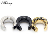 2pcs Steel Ear Tunnel Plugs 8mm-28mm Saddle Ear Expanders Tunnels for Stretchers