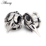 2pcs Crow Bird head Stainless Steel Ear Plugs