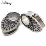 2pcs Stainless Steel Ear Plugs Gauges 6mm-16mm