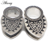 2pcs Stainless Steel Ear Plugs Gauges 6mm-16mm