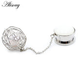 2pcs Stainless Steel Dangle Earrings Tunnels Ear Plugs Gauges 6-16mm