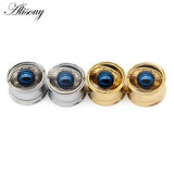 2pcs Heart Screw Ear Flesh Tunnel Plugs Retro Flower Ear Expander Piercing