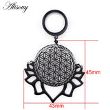 Leaf Lace Dangle Ear Plugs Stainless Steel Gauges Body Jewelry