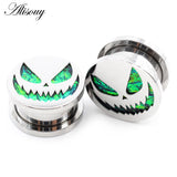 Stainless Steel Pumpkin Ear Gauges Tunnels Plugs Expander Earrings