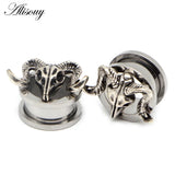 2pcs Dinosaur Earrings Plugs Stainless Steel