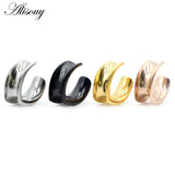 2pcs Stainless Steel Ear Plugs Tunnels Gauges Weights