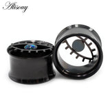 2pcs Animal Eye Opal Flare Ear Tunnels Plugs Expander Stretcher Gauges Earrings