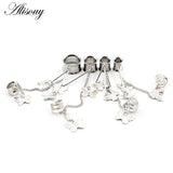 2pcs Stainless Steel Butterfly Pendant Ear Tunnels Plugs