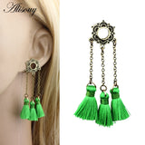 2pcs Stainless Steel Ear Plugs Screw Back Ear Flesh Tunnels Dangle Plugs