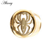 2pcs Stainless Steel Spider Ear Tunnels Plugs Flesh Expanders Gauges