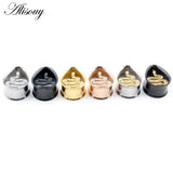 2pcs Stainless Steel Ear Tunnels Tear Water Drop Snake Plugs Expander Gauges