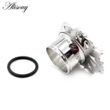 2pcs Stainless Steel Zircon CZ Ear Tunnels Plugs Expander Earrings
