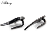 Stainless Steel Bat Wing Zircon Ear Weight Hanger Expander Stretcher Plug Gauge