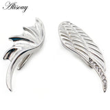 Stainless Steel Bat Wing Zircon Ear Weight Hanger Expander Stretcher Plug Gauge