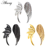 Stainless Steel Bat Wing Zircon Ear Weight Hanger Expander Stretcher Plug Gauge