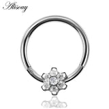 Surgical Steel Nose Ring Hoop Septum 16G Nipple Clicker
