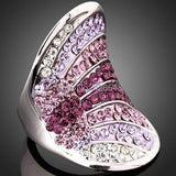 Crystal Wedding Rhinestone Rings Women Alloy Jewelry