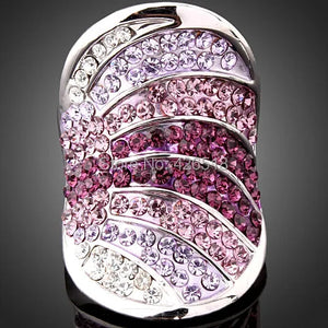 Crystal Wedding Rhinestone Rings Women Alloy Jewelry