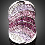 Crystal Wedding Rhinestone Rings Women Alloy Jewelry