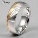 Couple Rings Wedding Ring Promise Jewelry 316L Stainless Steel