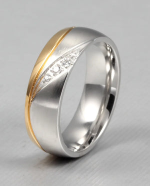 Couple Rings Wedding Ring Promise Jewelry 316L Stainless Steel
