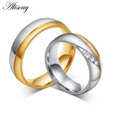 Couple Rings Wedding Ring Promise Jewelry 316L Stainless Steel