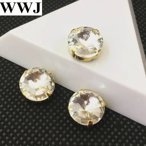 Rivoli Glass Crystal Sew On Stone 6mm-18mm