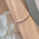 925 Sterling Silver Cube Chain Bracelet For Women