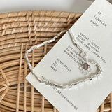 925 Sterling Silver Cube Chain Bracelet For Women