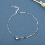 925 Sterling Silver Women Ankle Bracelet Female Anklet