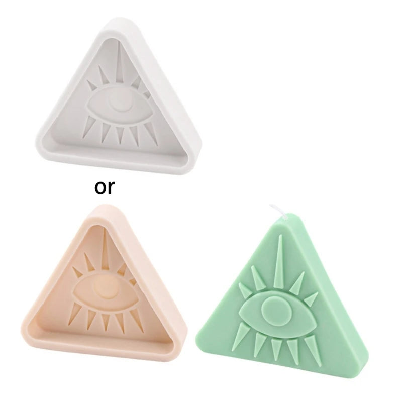 Triangle Silicone Mold Evil Eye Resin Mold