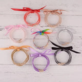 All Weather Bangles Stack Silicone Plastic Beads Jelly Bracelet for Women