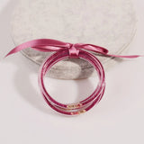 All Weather Bangles Stack Silicone Plastic Beads Jelly Bracelet for Women