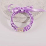 All Weather Bangles Stack Silicone Plastic Beads Jelly Bracelet for Women