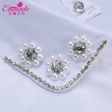 Cotton Bead Collar Half-Length Scarf Peter Pan Collar