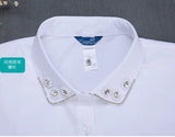 Cotton Bead Collar Half-Length Scarf Peter Pan Collar