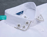 Cotton Bead Collar Half-Length Scarf Peter Pan Collar