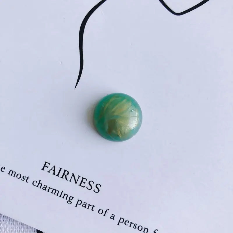 Retro Blooming Resin Patch Earrings Hairpin Material