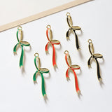 Alloy Tassel Bow Pendant DIY Jewelry Earrings Accessories