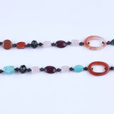 Natural Gemstone Beads Necklace - Handmade Jewelry