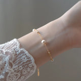 Star Freshwater Pearl Necklace 14K Plated Contracted Female