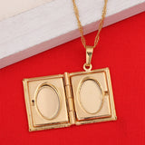 Allah Box Necklace For Women Muhammad DIY Keeping Photo Pendant Necklace