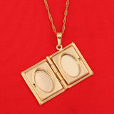 Allah Box Necklace For Women Muhammad DIY Keeping Photo Pendant Necklace