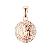 Allah Pendant Rose 585 Muslim Necklace